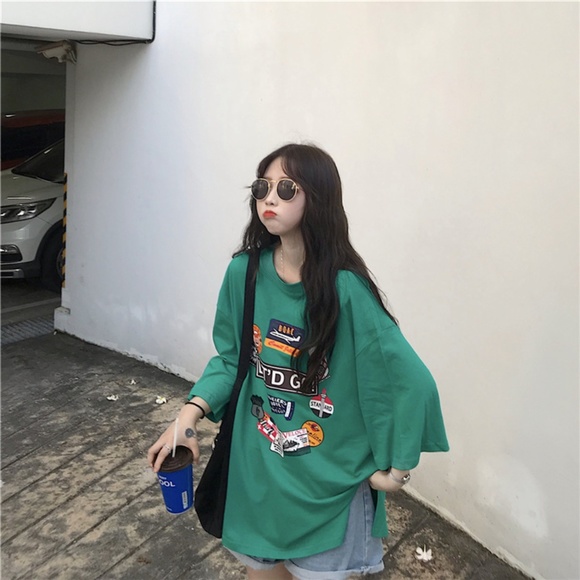 Oversize Short Sleeve Girls Tee - Picture 3 of 8